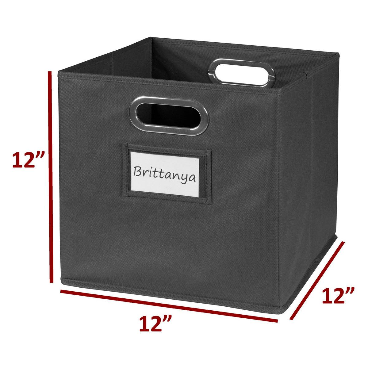 White Storage Sets with Foldable Fabric Storage Bins T792