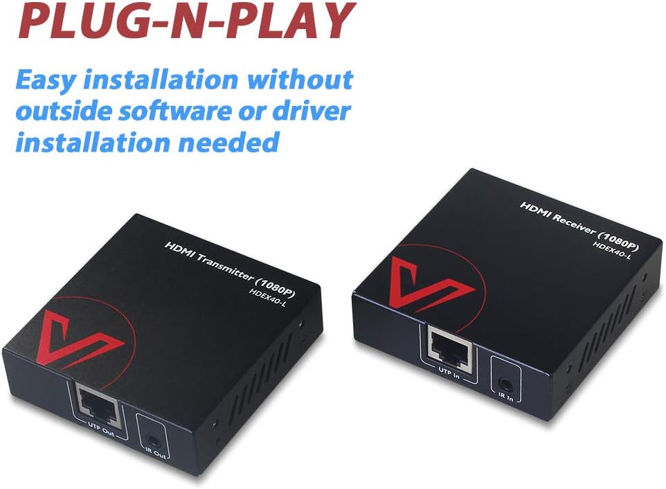 HDMI Extender Over Cat5e/6a/7 with IR Remote Control O484514