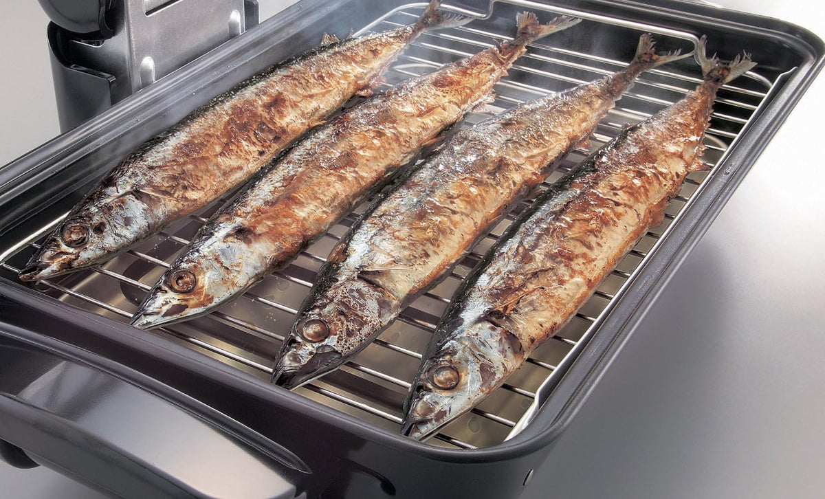 Metallic Gray Fish Roaster E4787