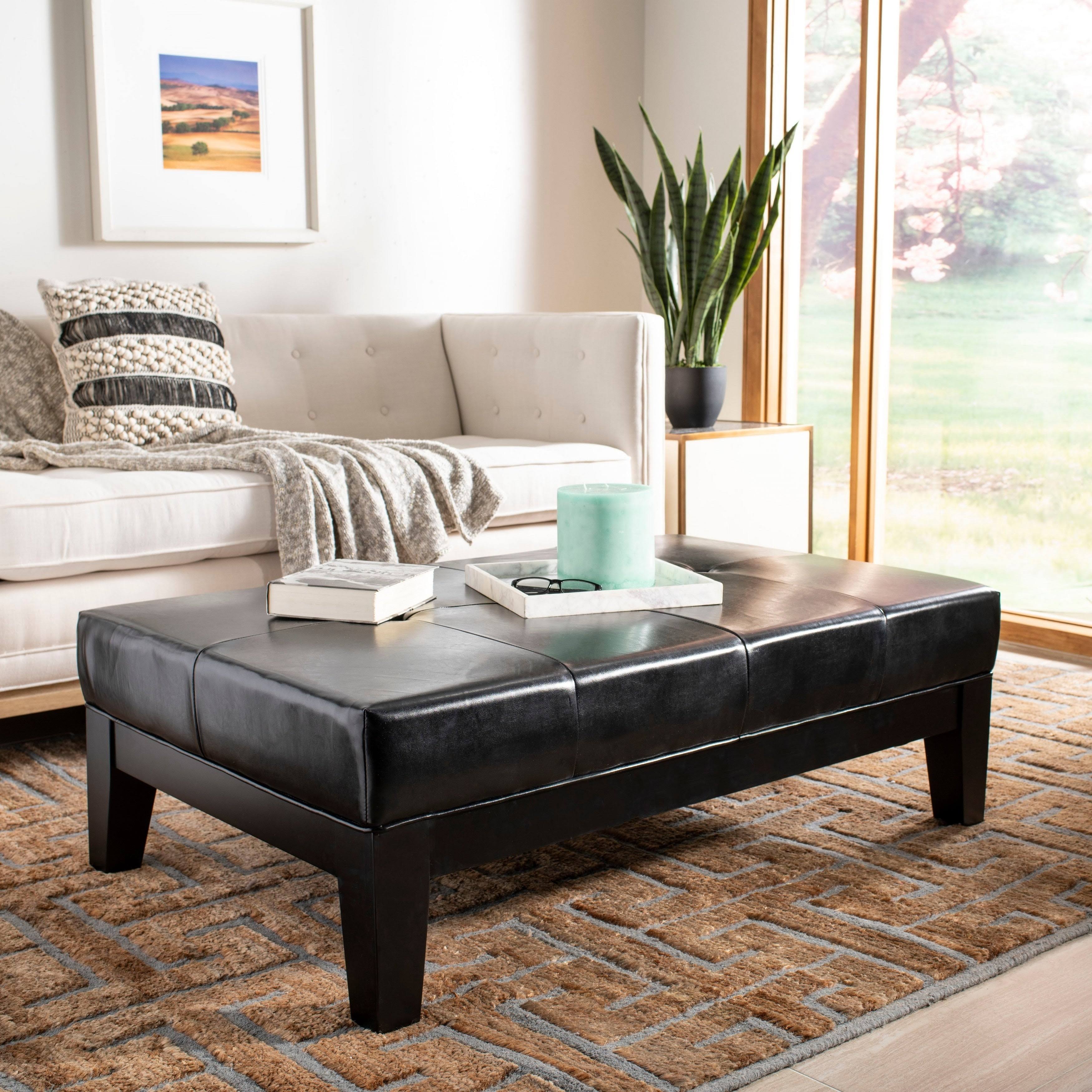 Black Cocktail Ottoman H519