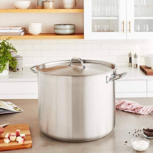 Stainless Steel Stock Pot 60 qt with Cover H409455