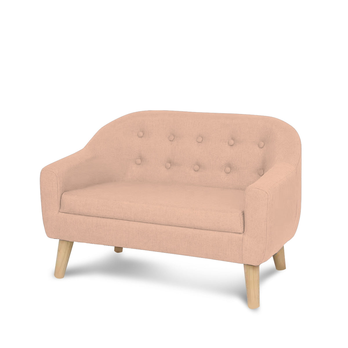 Pink Wood Leg Mini Sofa A53269