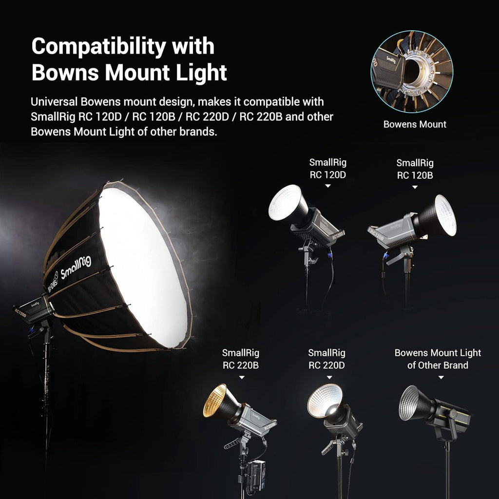Parabolic Softbox Quick Release, 21.6 Inch, Bowens Mount Light M25404