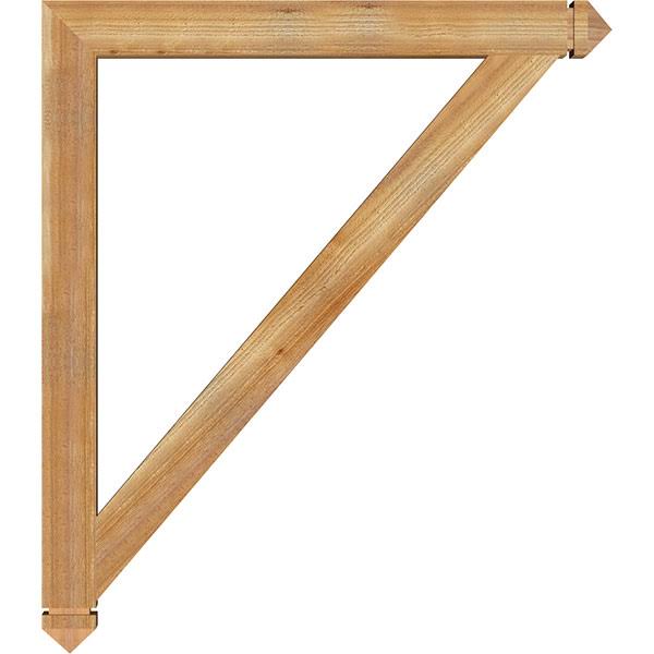 Traditional Arts & Crafts Rough Sawn Bracket, Western Red Cedar K744