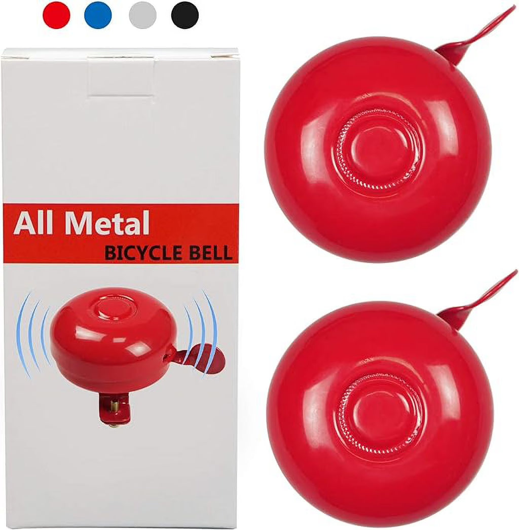 2 Pack All Metal Bike Bell for Bicycle Handlebars Q9600