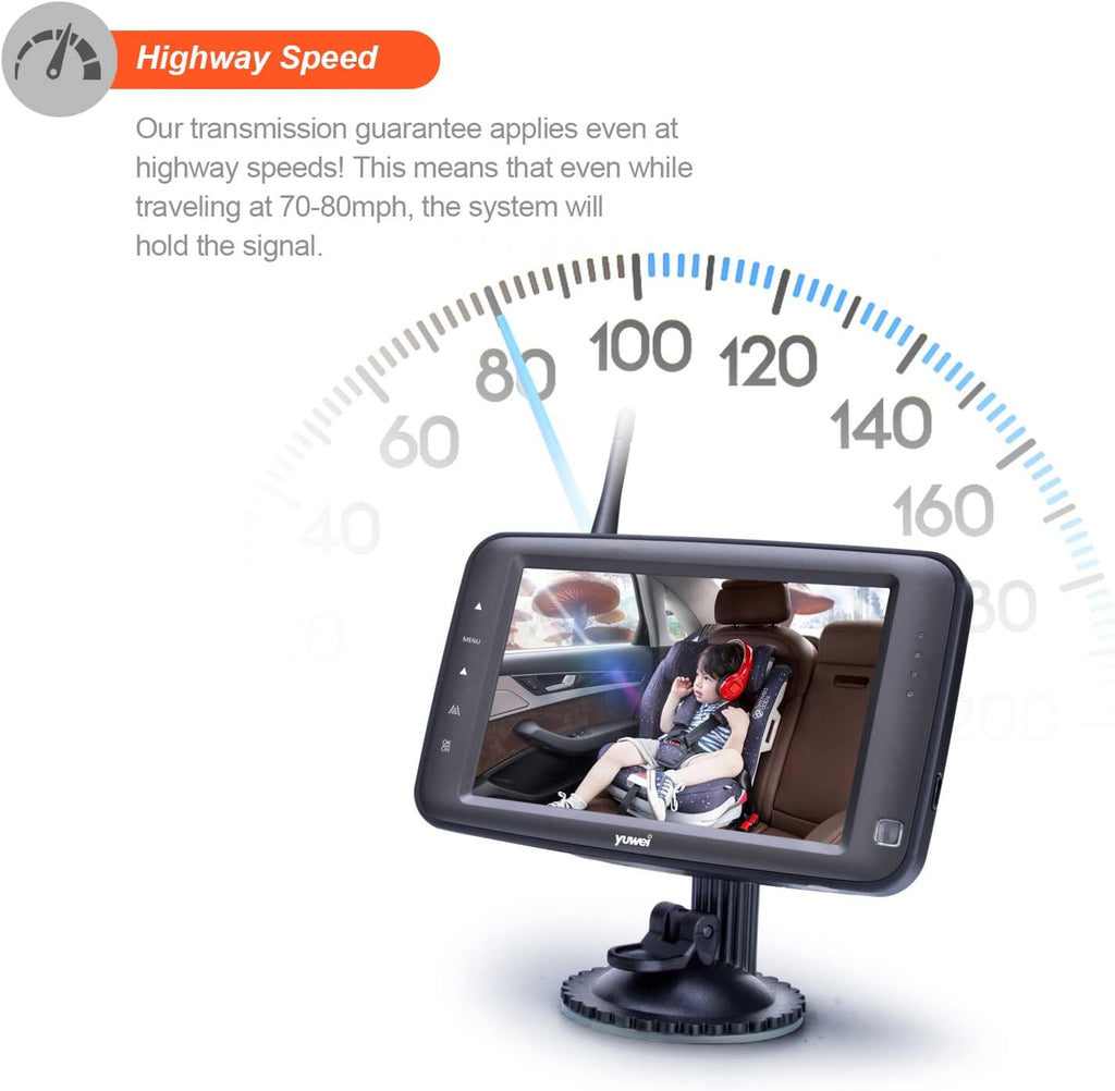 Wireless Backup Camera with 5 inch Split Screen, Ip69k Waterproof, Night Vision L9946