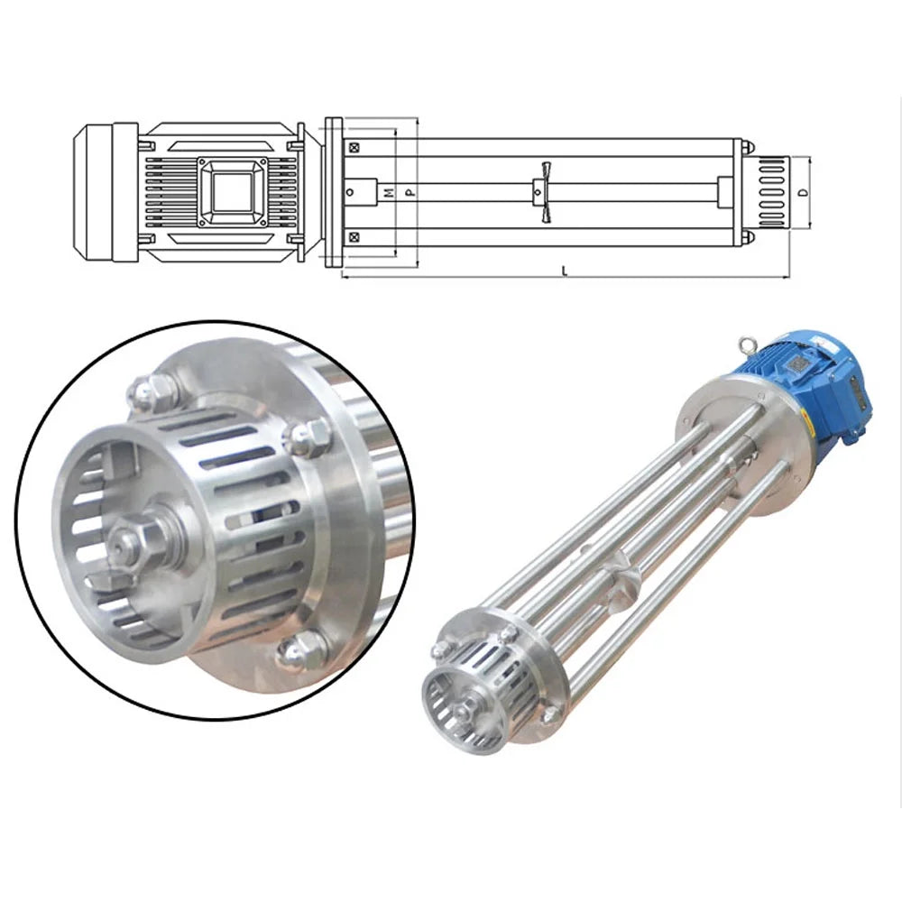 High Shear Dispersion Mixer Emulsifying Mixer Disperser 220V P18802
