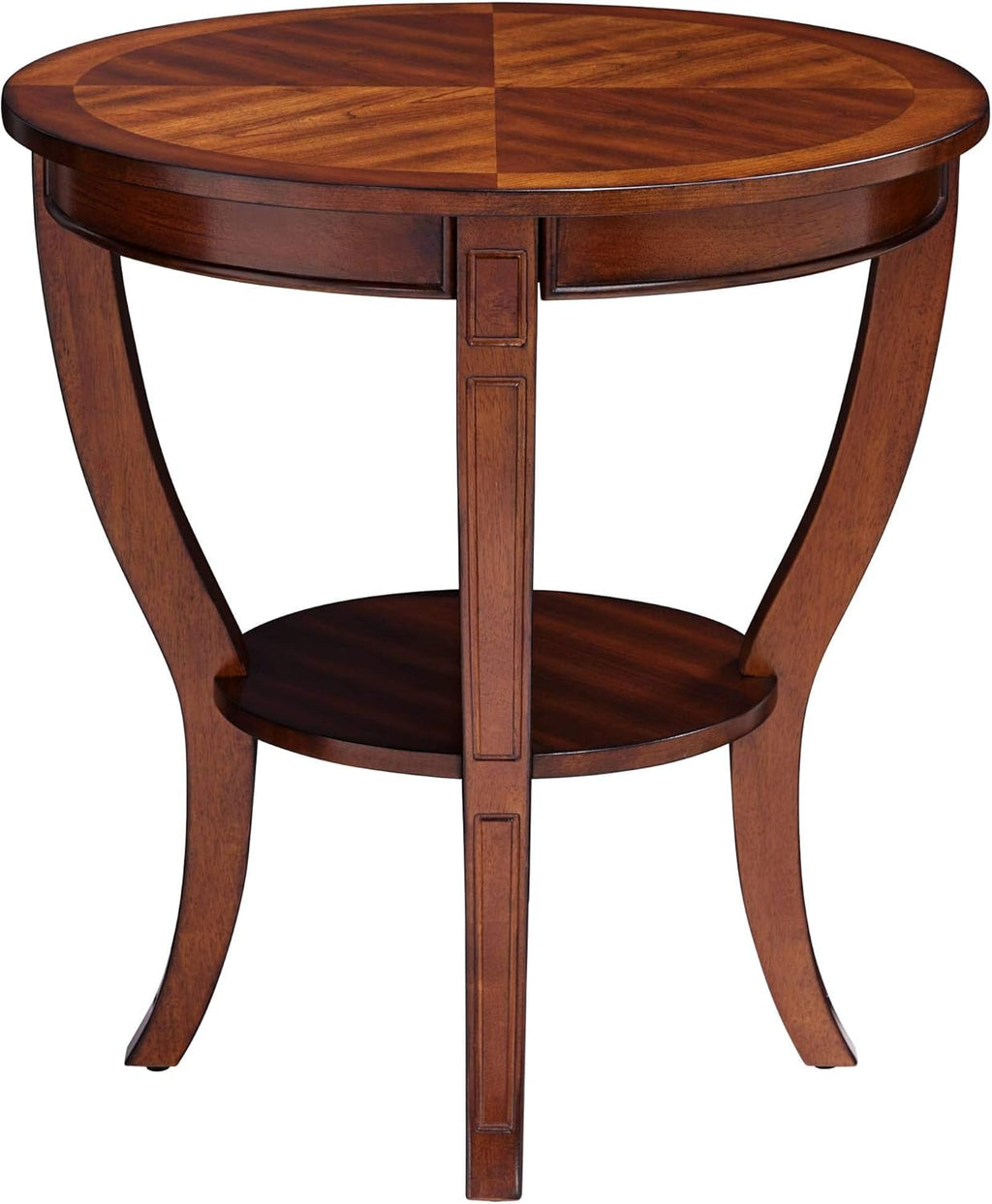 Cherry Wood Round End Table O969359
