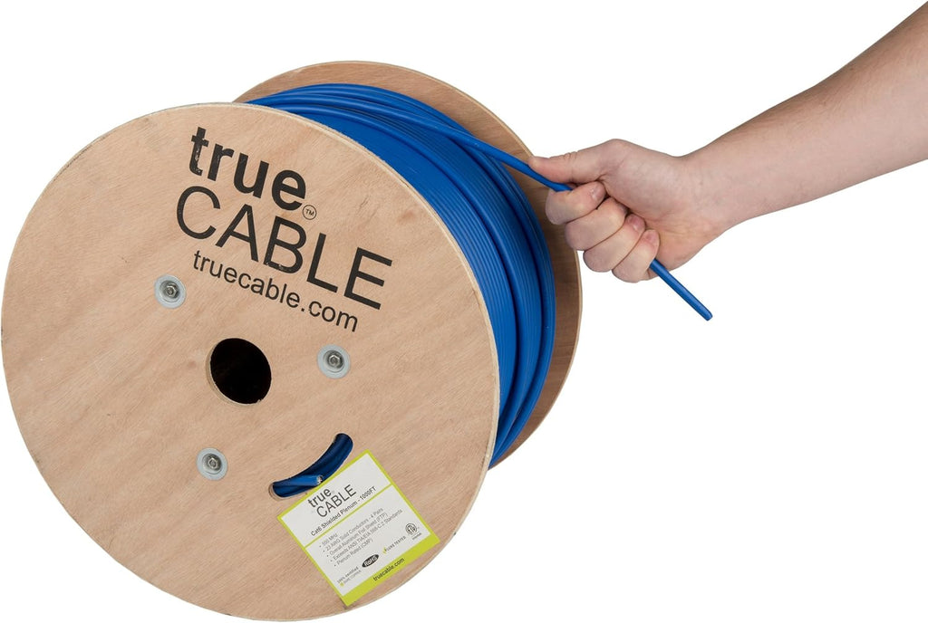 1000ft Yellow 23AWG Solid Bare Copper Bulk Ethernet Cable W773061