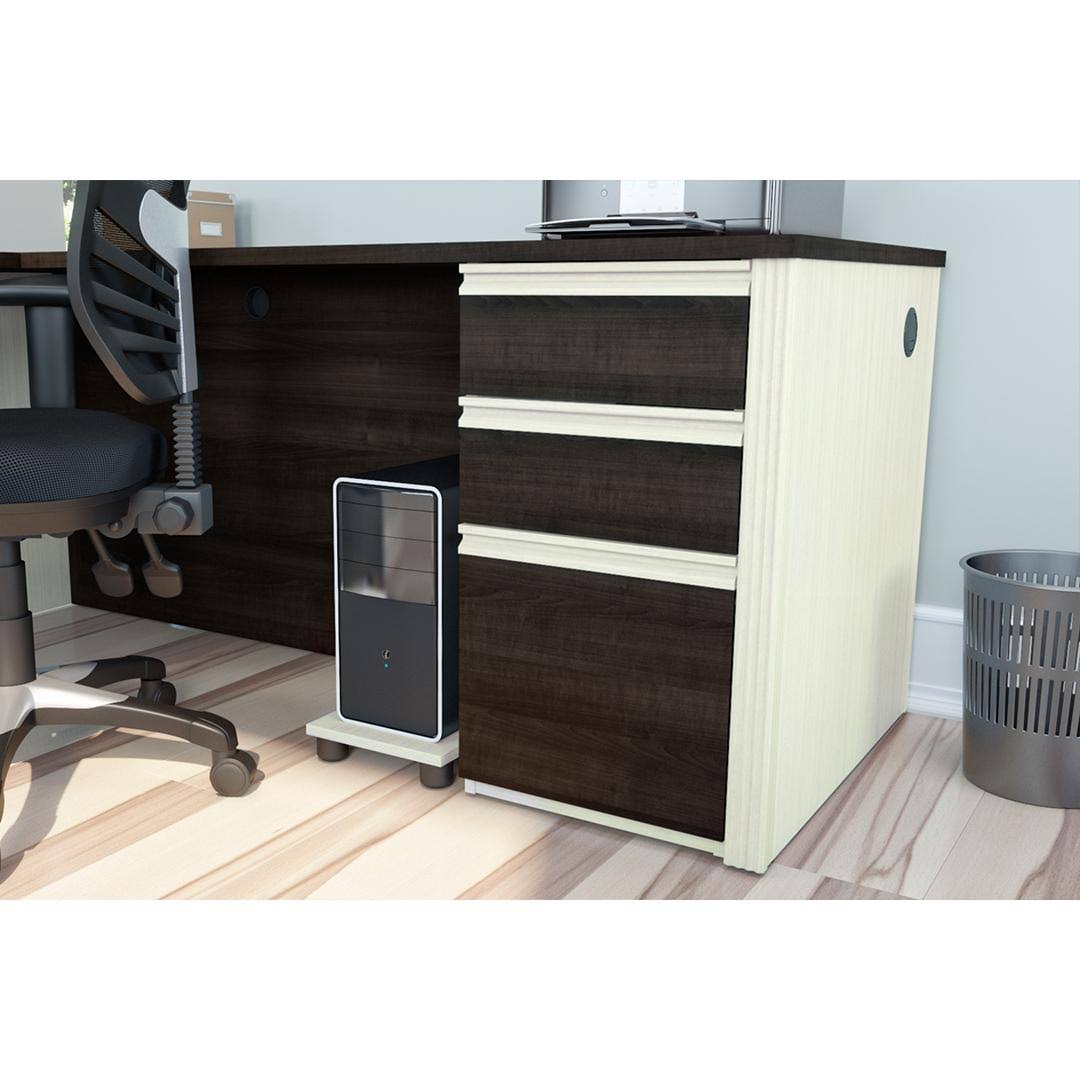 Bordeaux Graphite Pedestal Desk N81965