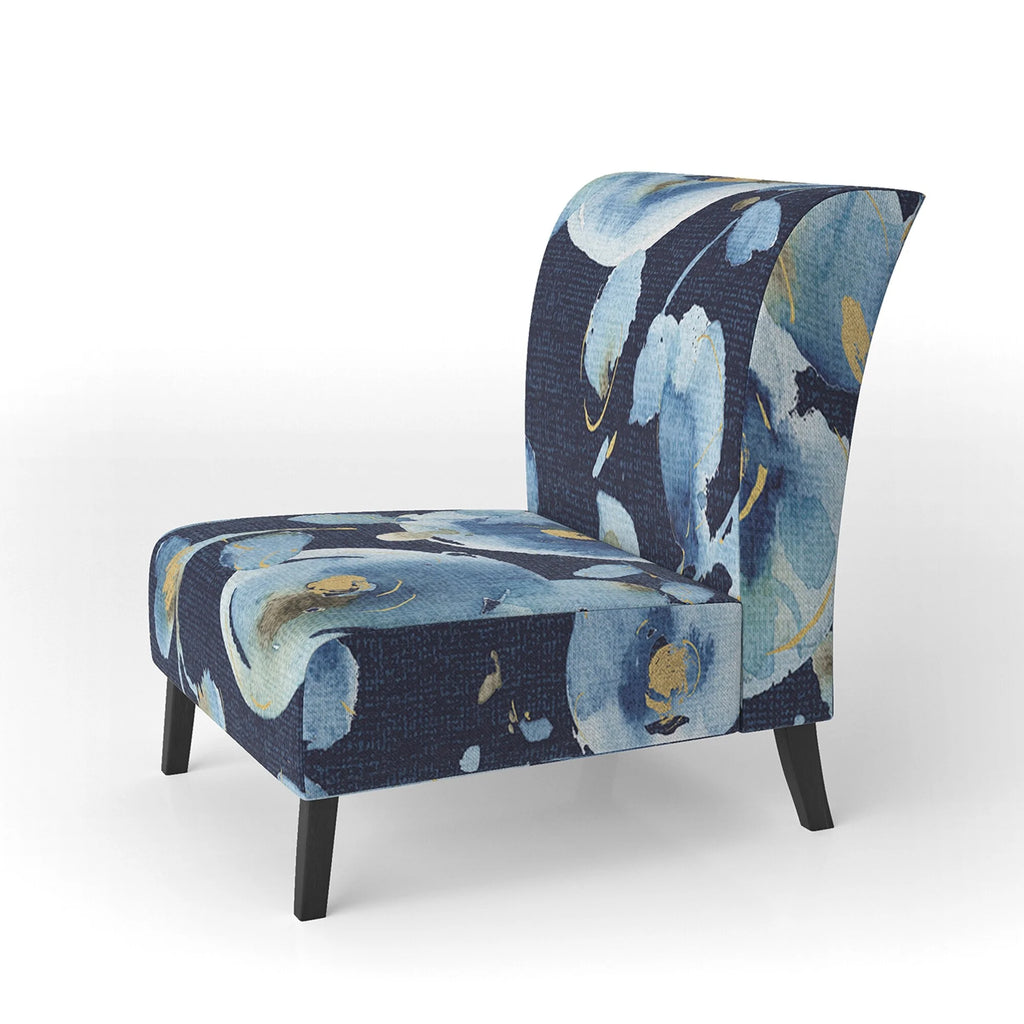 Upholstered Floral Accent Arm Chair K71176