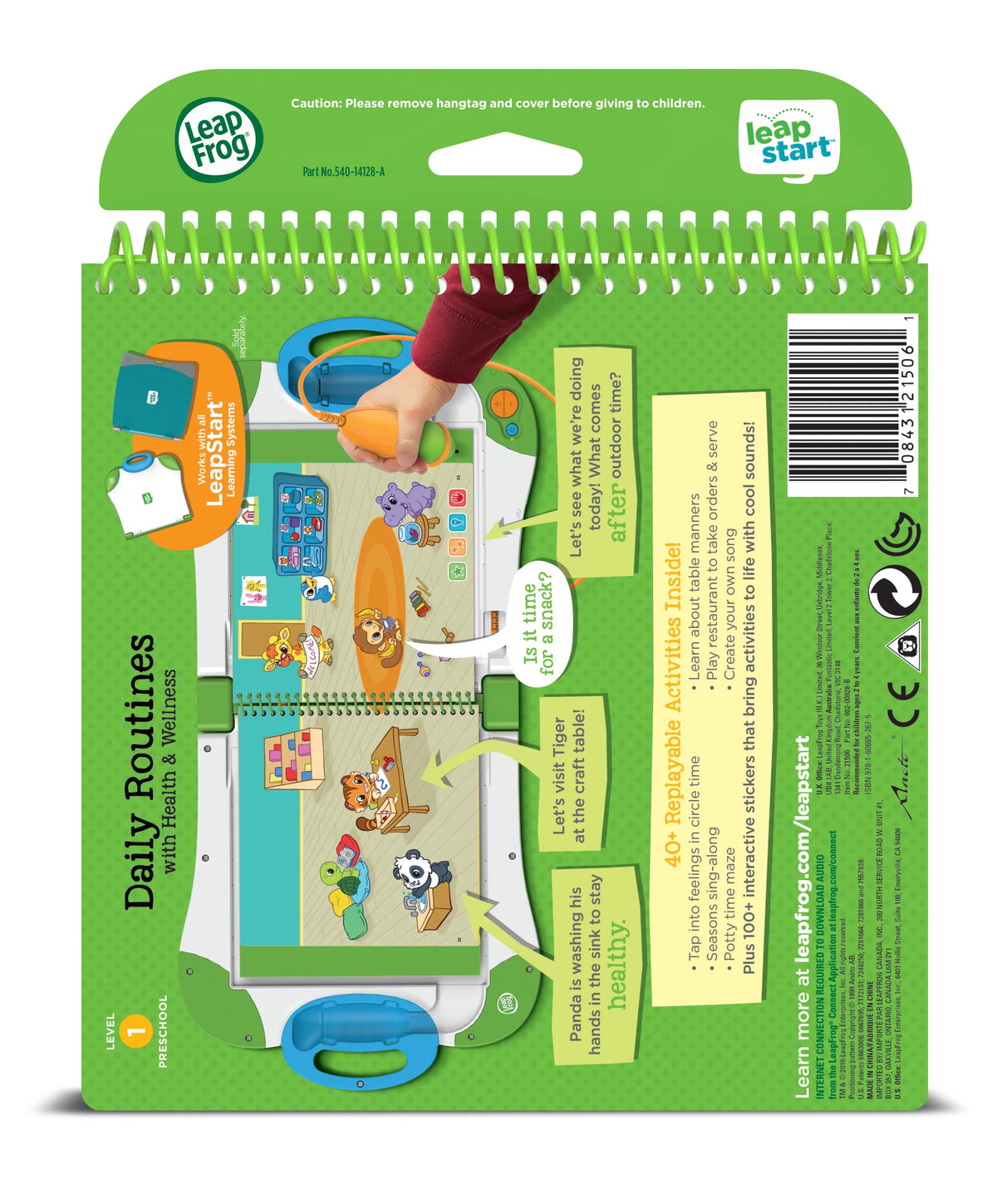 Preschool Daily Routines Activity Learning Book F8387
