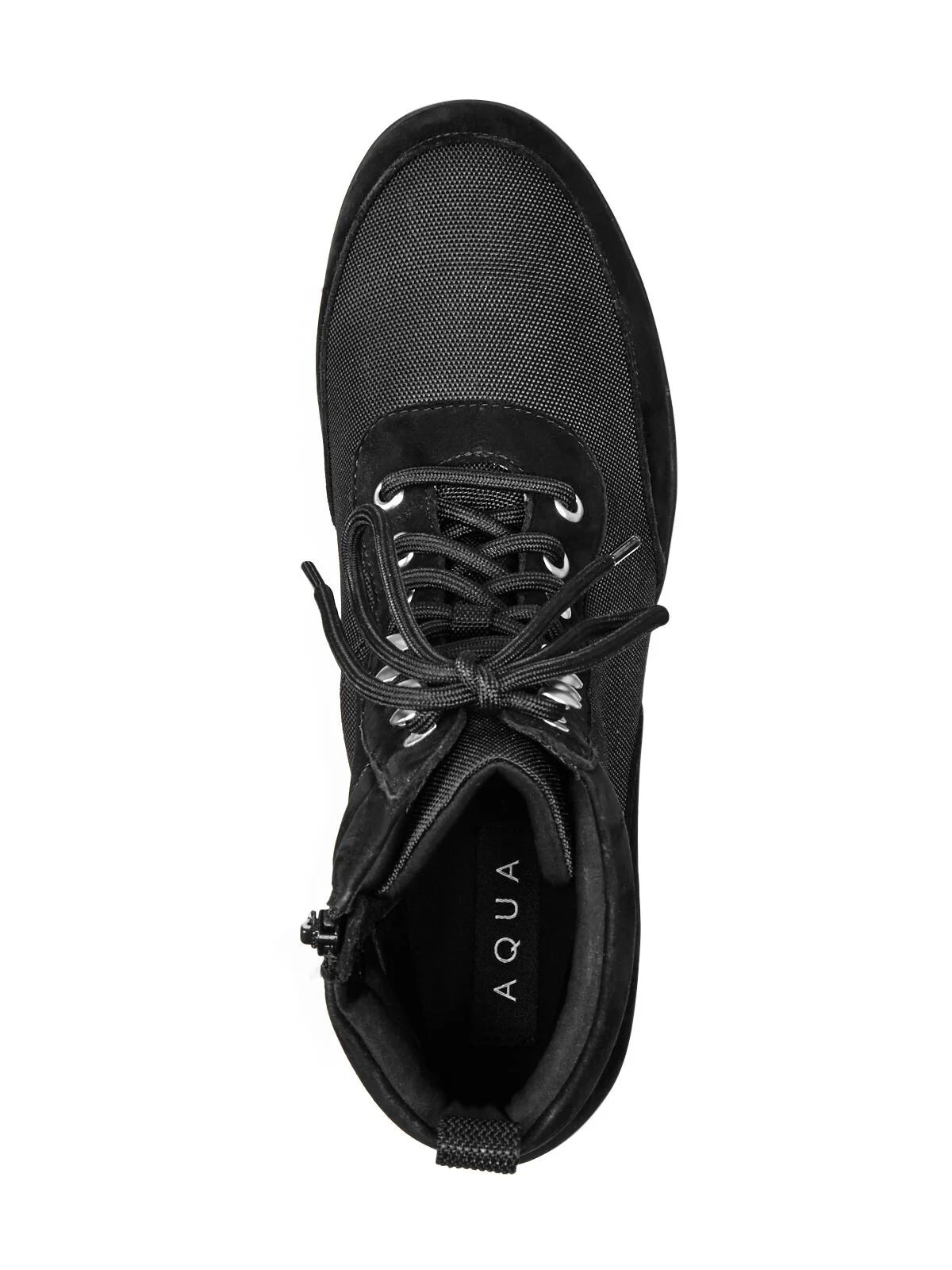 Black Platform Lace Hiking Boots 8.5 M H6114