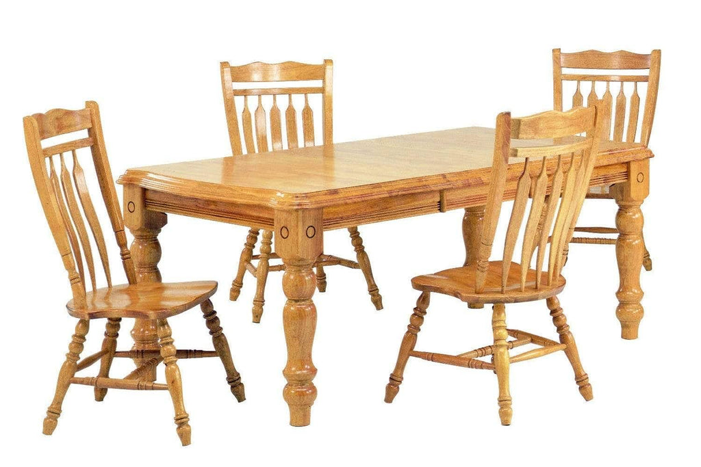 Light Oak Dining Chair Set of 2 E695469