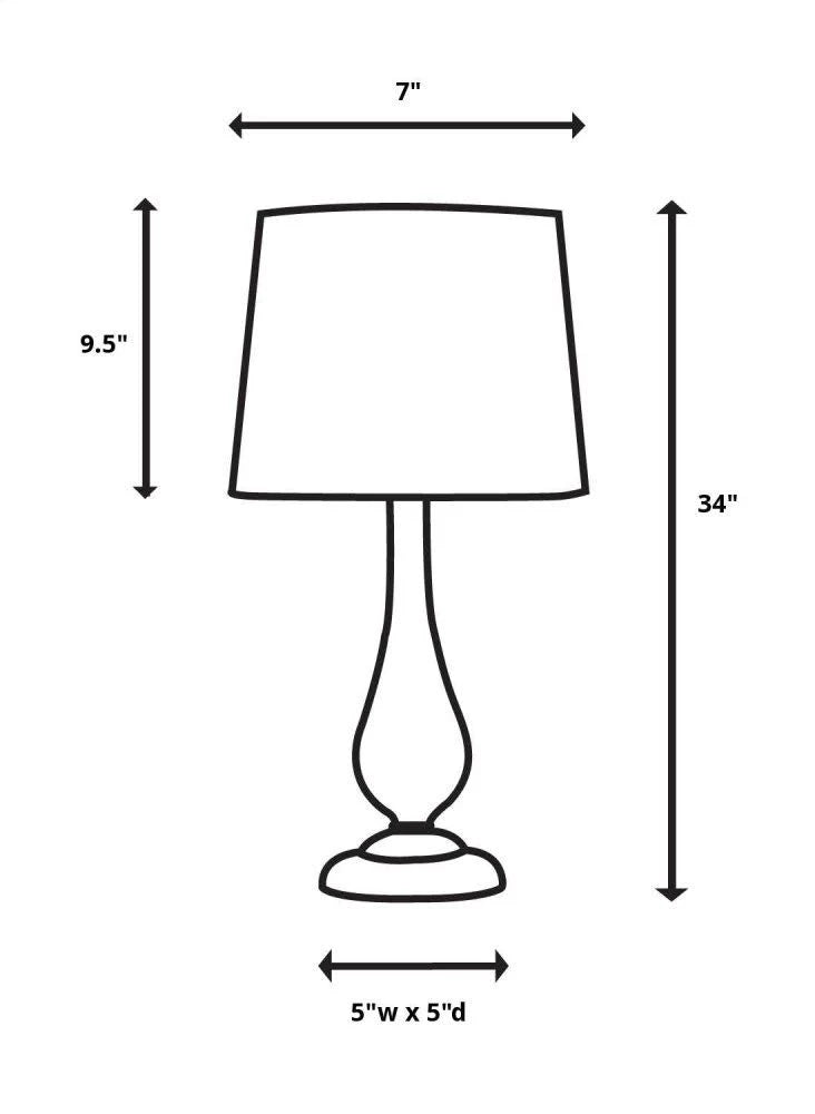 Brass Buffet Lamp A93627