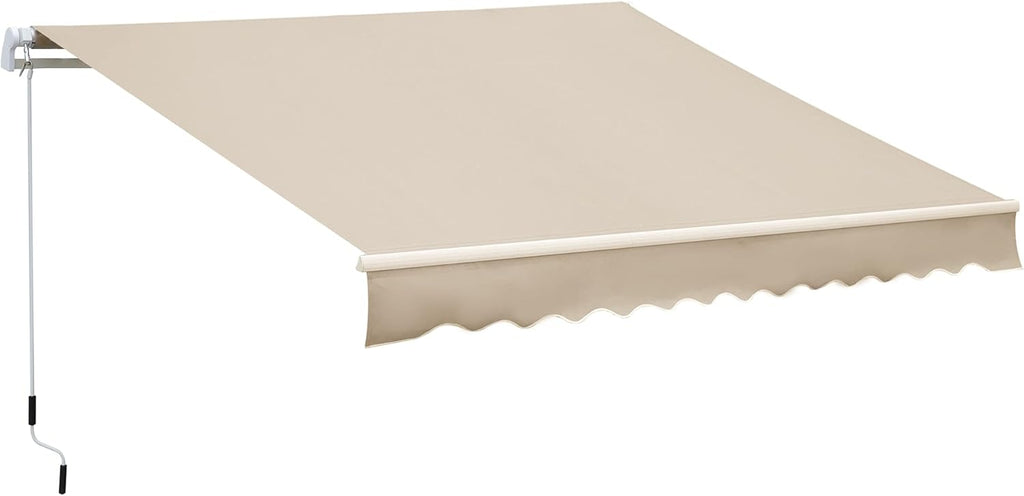 Light Grey Retractable Patio Awning Canopy K4059