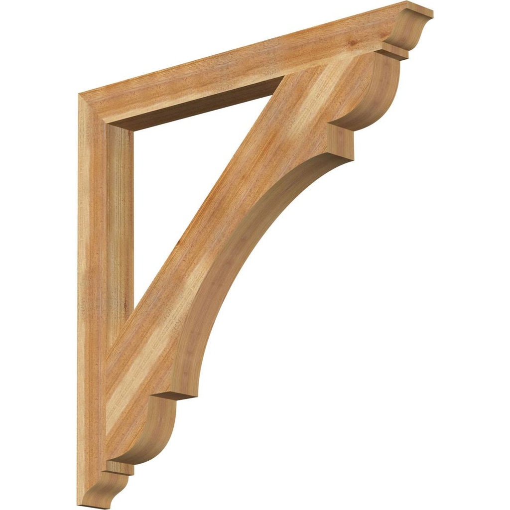 4x22W x 42x22D x 42x22H Traditional Rough Sawn Western Red Cedar Bracket Y492