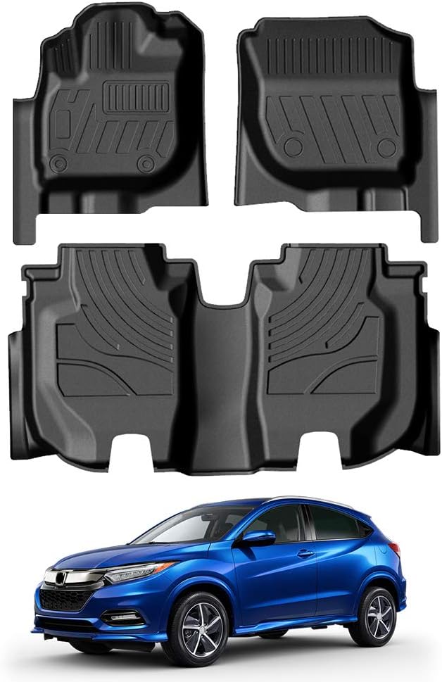 Custom Fit Floor Mats for Honda HR-V 2016-2021, 2 Row Liner Set C684