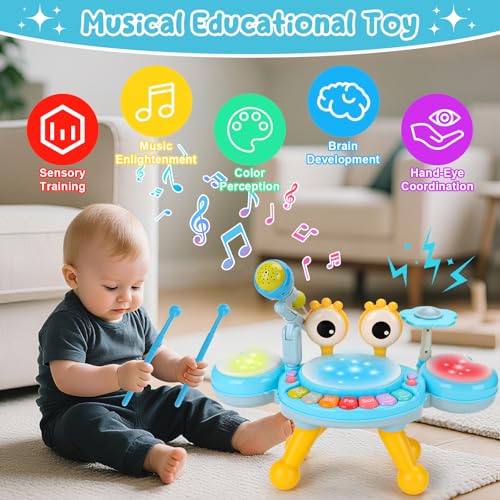Drum Music Playset with Microphone W156