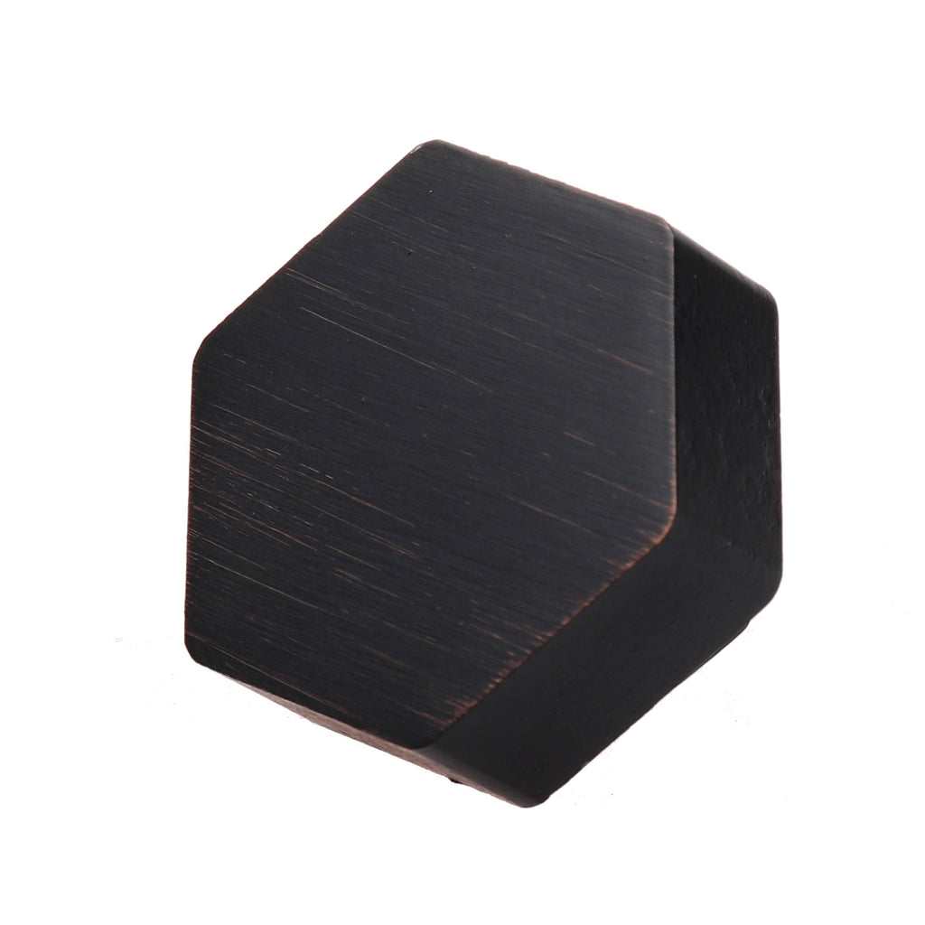 Oil Rubbed Bronze Solid Hexagon Cabinet Drawer Knobs (10-Pack) R7972