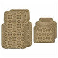 Camel Full Set of 4 Car Mats with Pawprint Pattern M5821