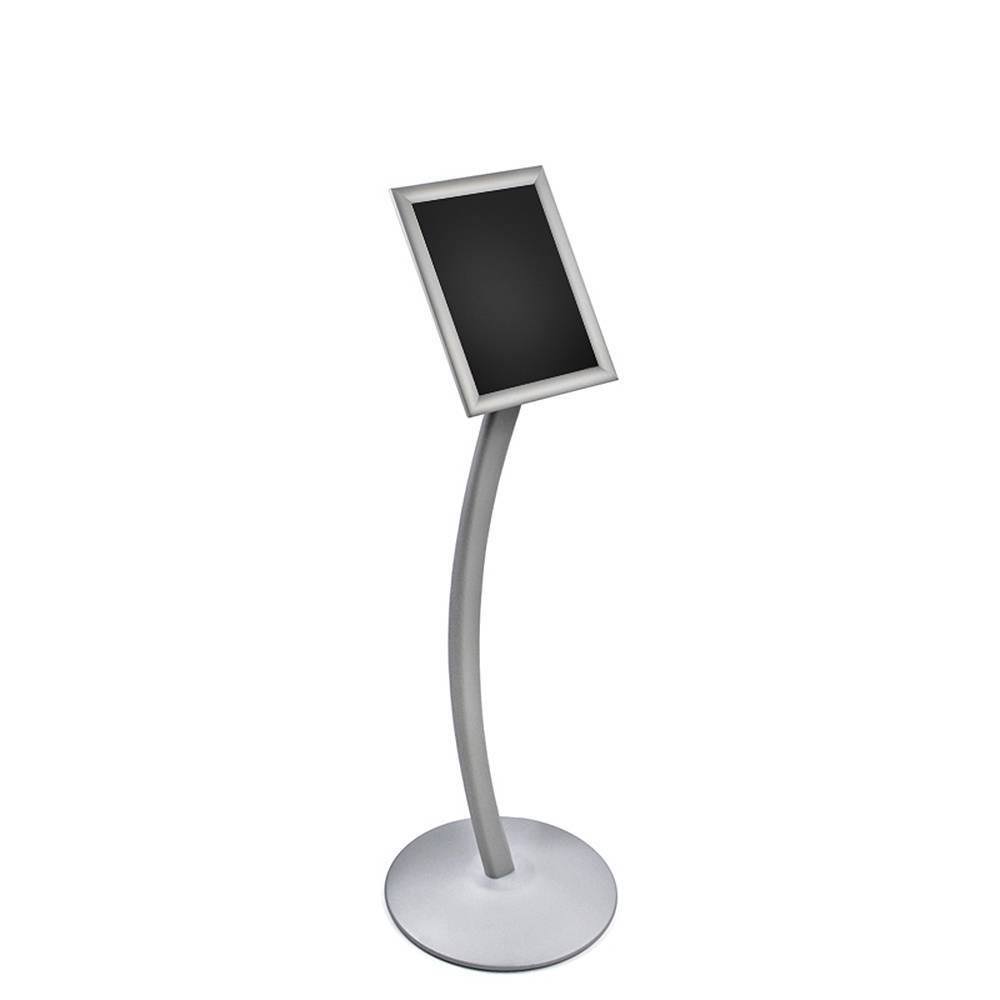 Snap-Frame Sign Holder with Curved Metal Stand K744