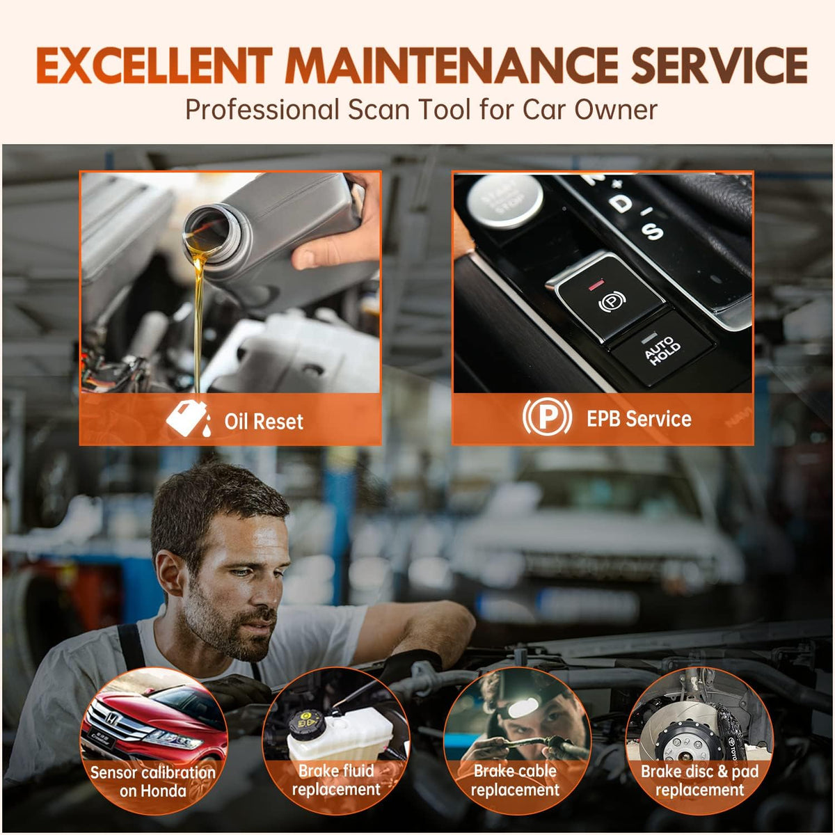 OBD2 Scanner ABS Bleeding Scan Tool All Systems Code Reader S2041