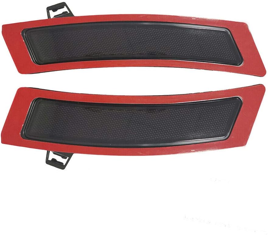 DARK SMOKE Lens Front Bumper Side Markers Replacement Reflector Pack of 2 W294
