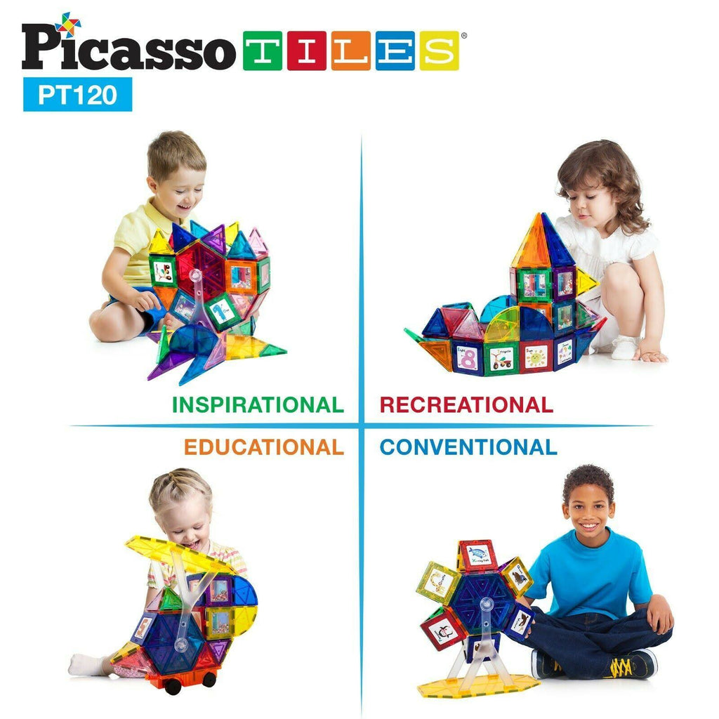 120-Piece 3D Magnetic Building Block Set J509