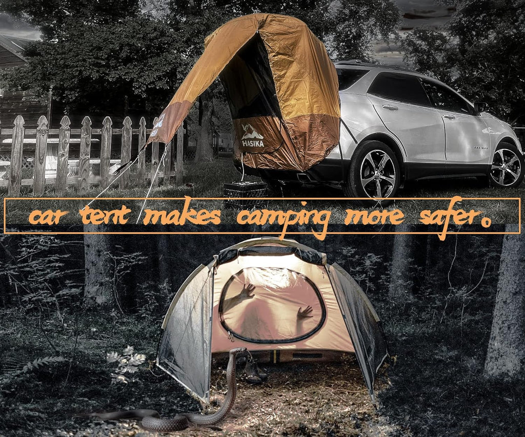 Yellow Waterproof 3000MM Tailgate Shade Awning Tent L914