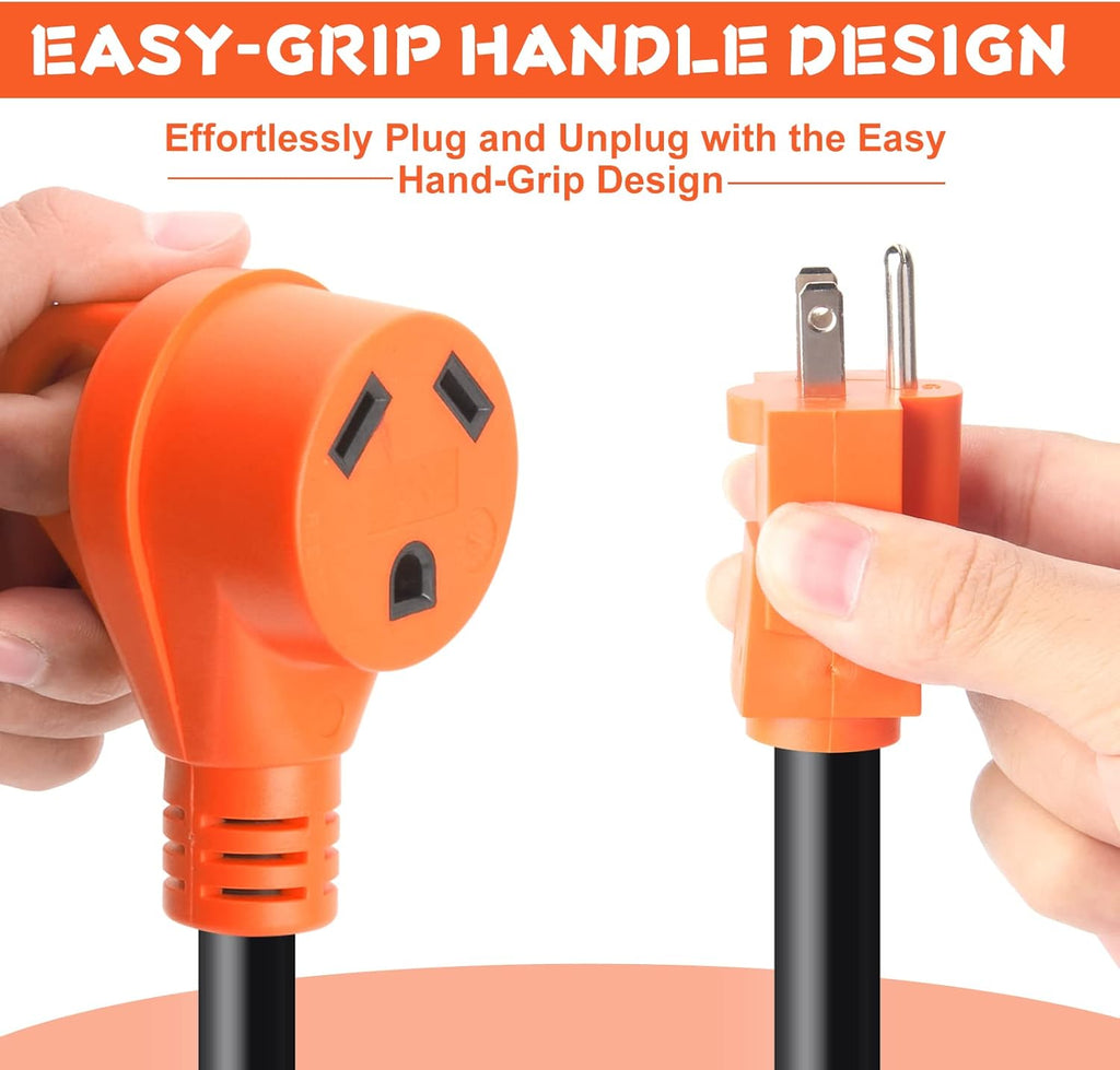 15A to 30A RV Power Adapter Cord with Grip Handle N29125