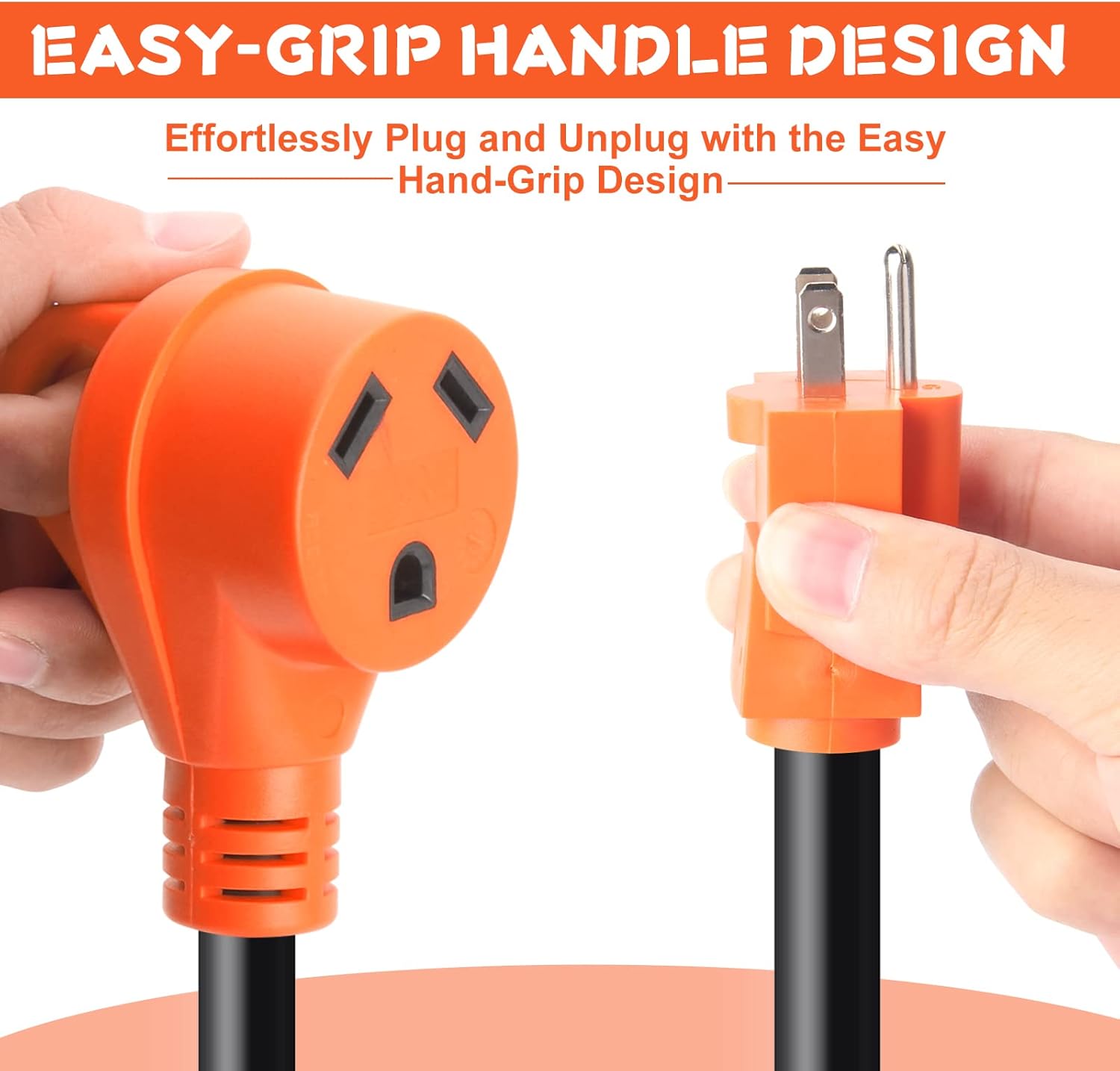 15A to 30A RV Power Adapter Cord with Grip Handle N29125