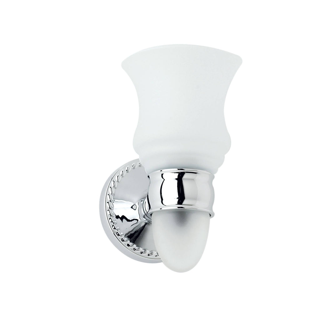 Satin Nickel Single Light with Nightlight Option E85911