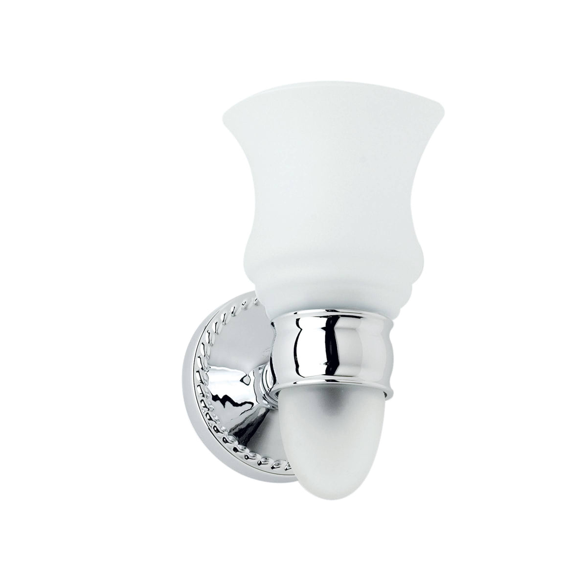 Satin Nickel Single Light with Nightlight Option E85911
