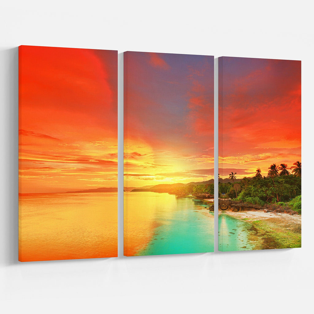 3 Piece Graphic Art on Wrapped Canvas Set K9351