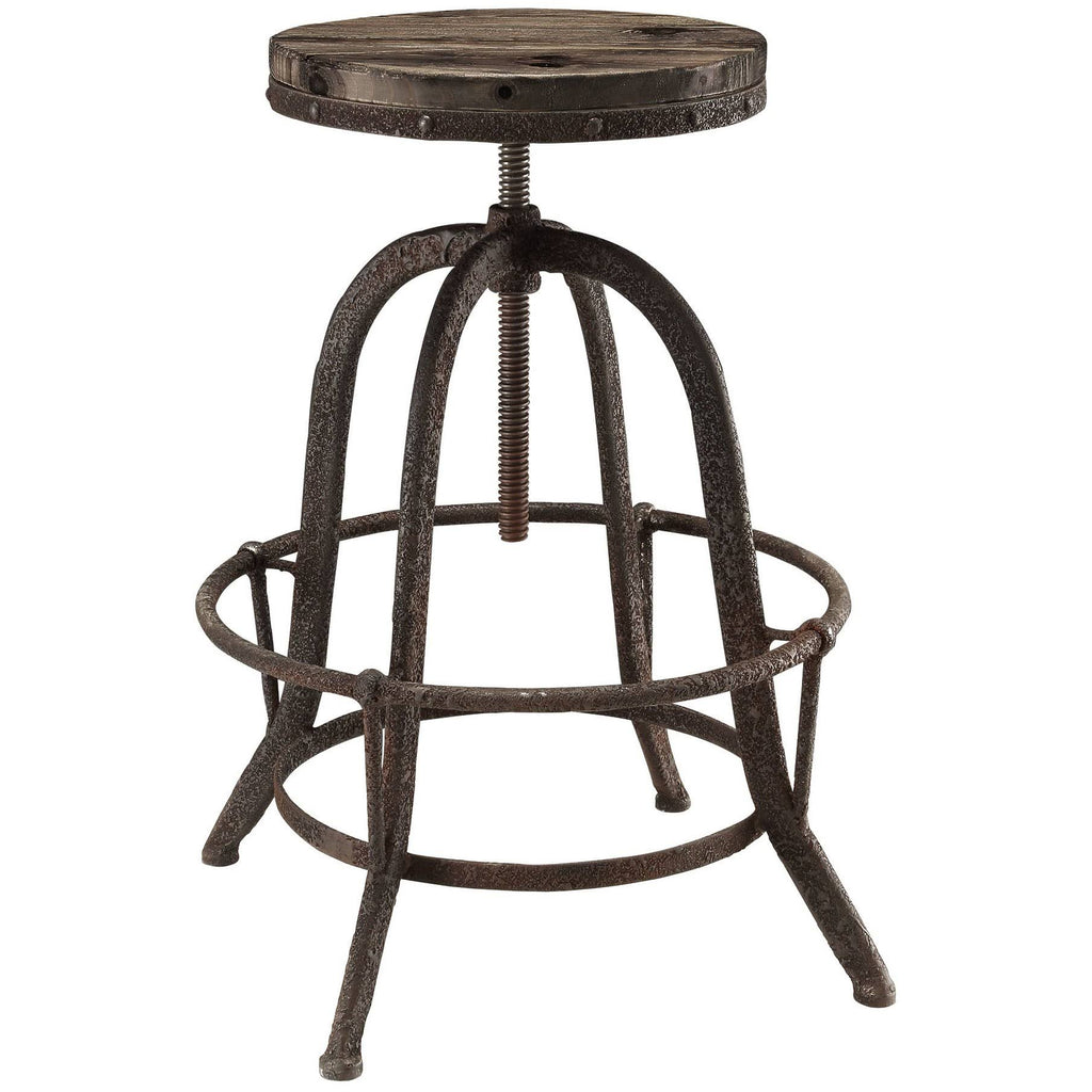 Brown Bar Stool Set of 4 C282