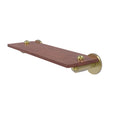 Satin Brass Solid Ironwood Shelf F388738