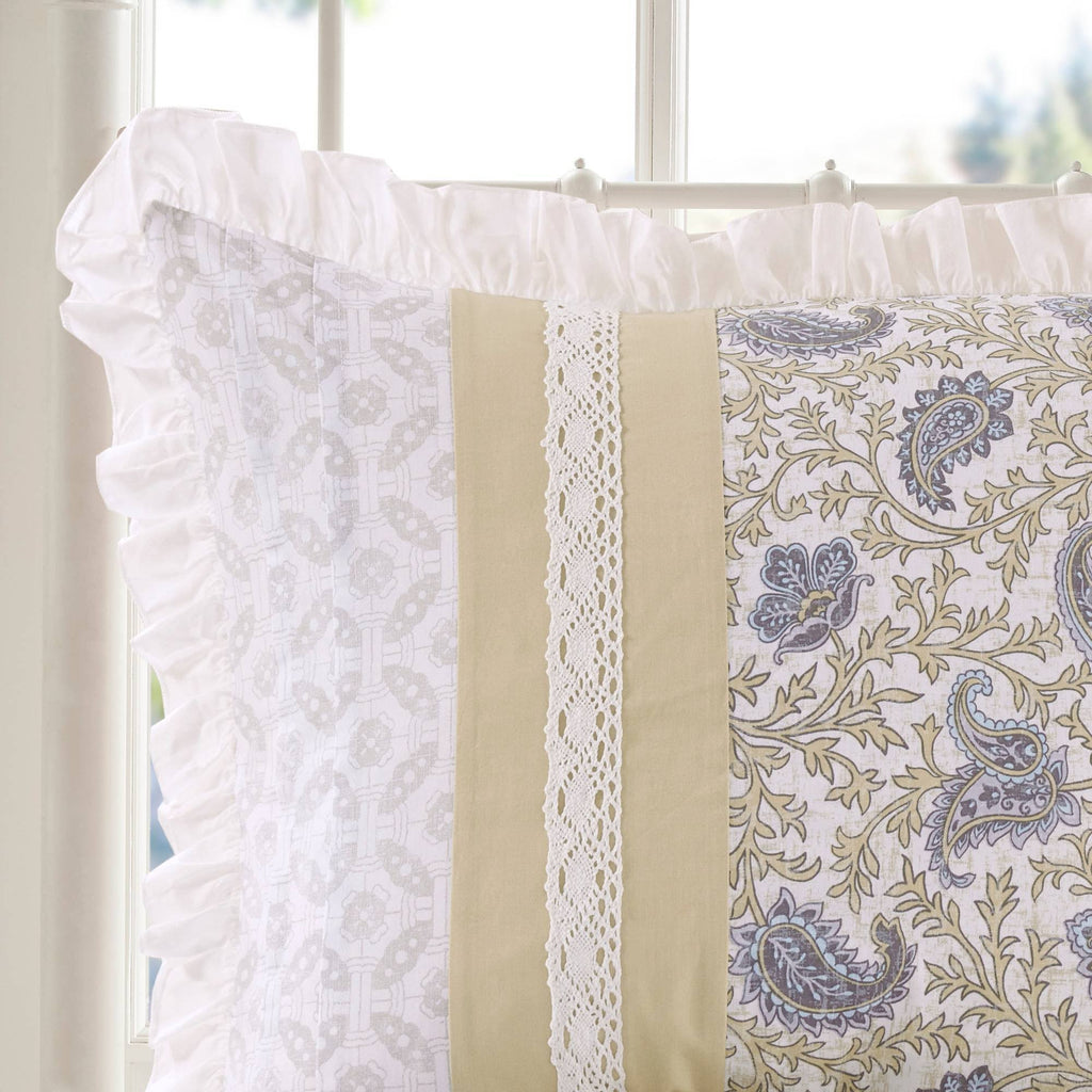 California King Cotton Percale Duvet Cover Set of 9 O295781