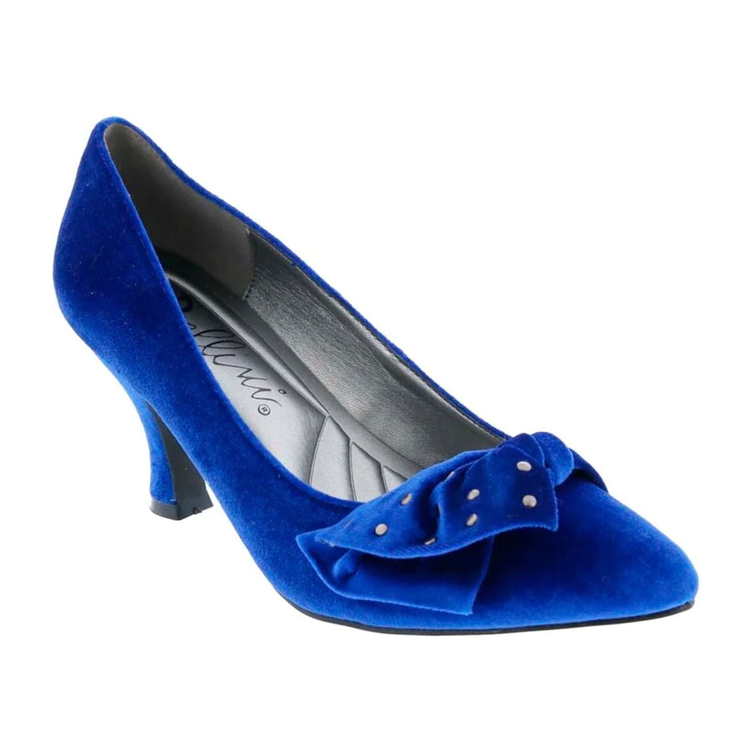 Royal Blue Velvet Women Pump Shoes A80528