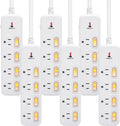 4 Outlets Surge Protector Power Strip with Individual Switch G496