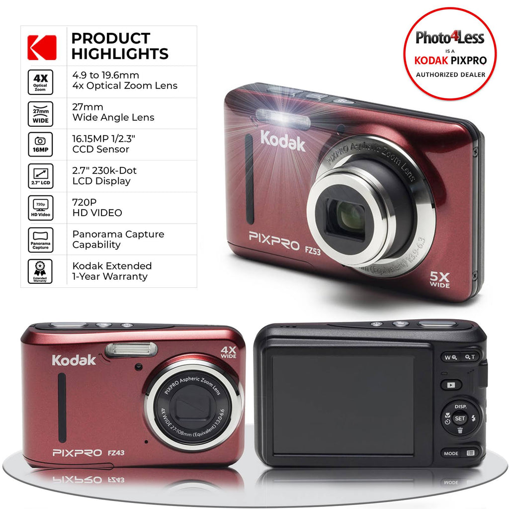 16 MP Digital Camera (Red) W384