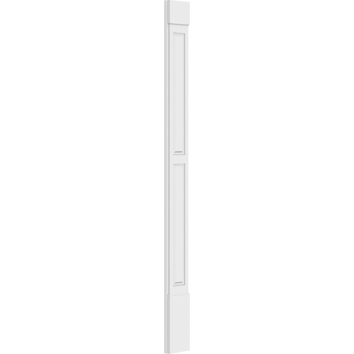 Two Equal Raised Panel PVC Pilaster (Pair) E6527