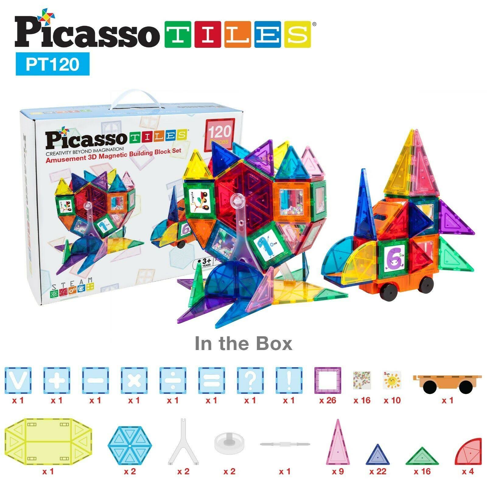 120-Piece 3D Magnetic Building Block Set J509