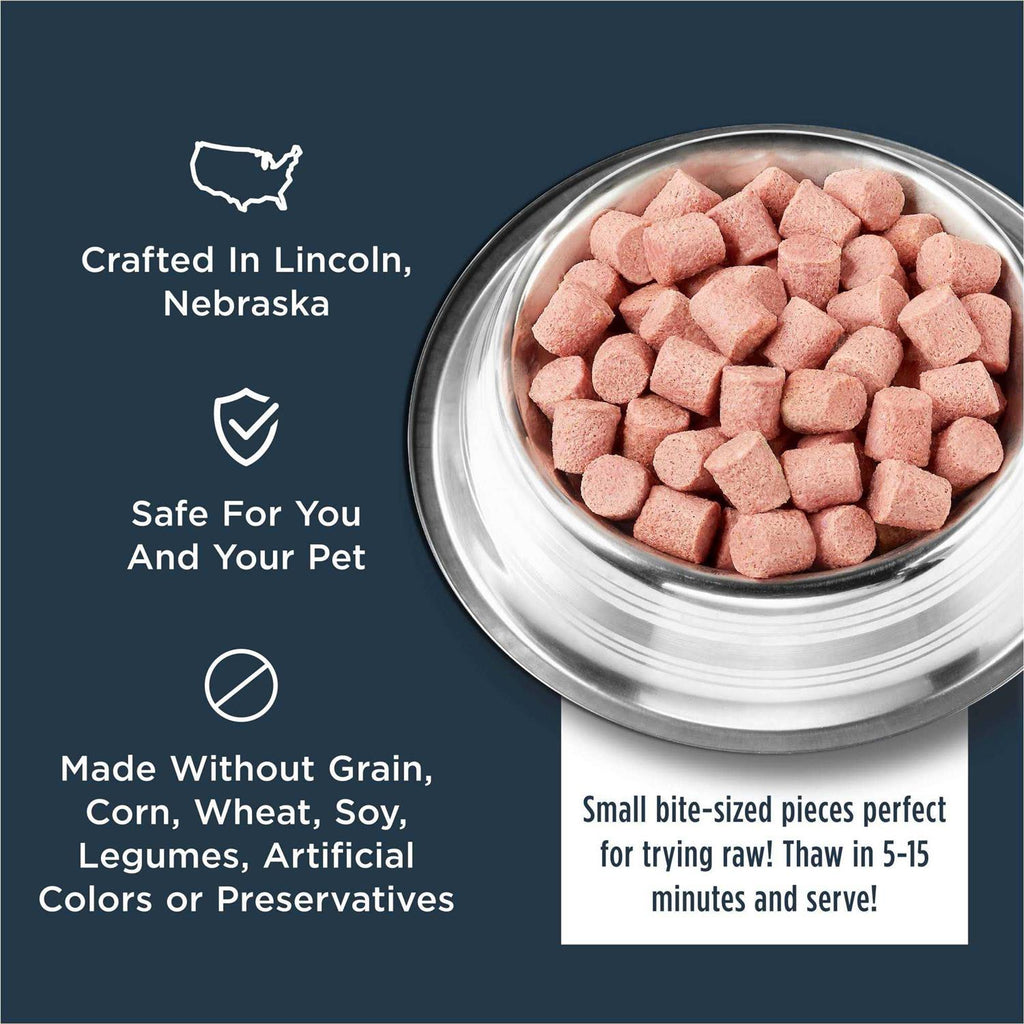Raw Frozen Puppy Bites Cage-Free Chicken Recipe Dog Food S481
