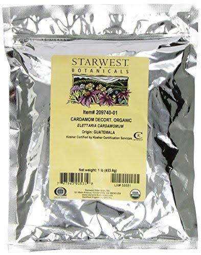 Organic Cardamom Decorticated 1 lb Q518