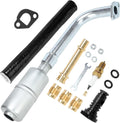 Upgrade Exhaust Pipe Muffler Jet Kit with Heat Shield for 212cc 196cc 6.5hp Go Kart Engine Mini Bike Pack of 2 X1977