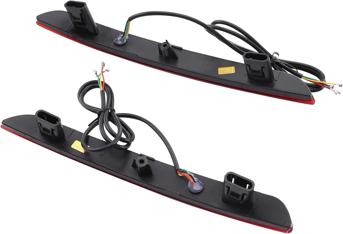 LED Rear Bumper Reflectors Brake Tail Light Red Housing Pack of 2 L72237