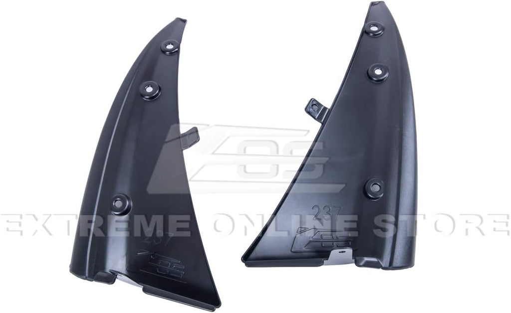 Black Front Side Splash Guards Mud Flap Pair Pack of 2 B2283