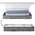 Under Bed Vacuum Storage Bags for Comforters and Blankets, Save 80% Space, Large Capacity Foldable Under Bed Storage Box for Quilts Pillow Blankets Linen, 41 x 17.7 x 6, Jumbo Vacuum Seal