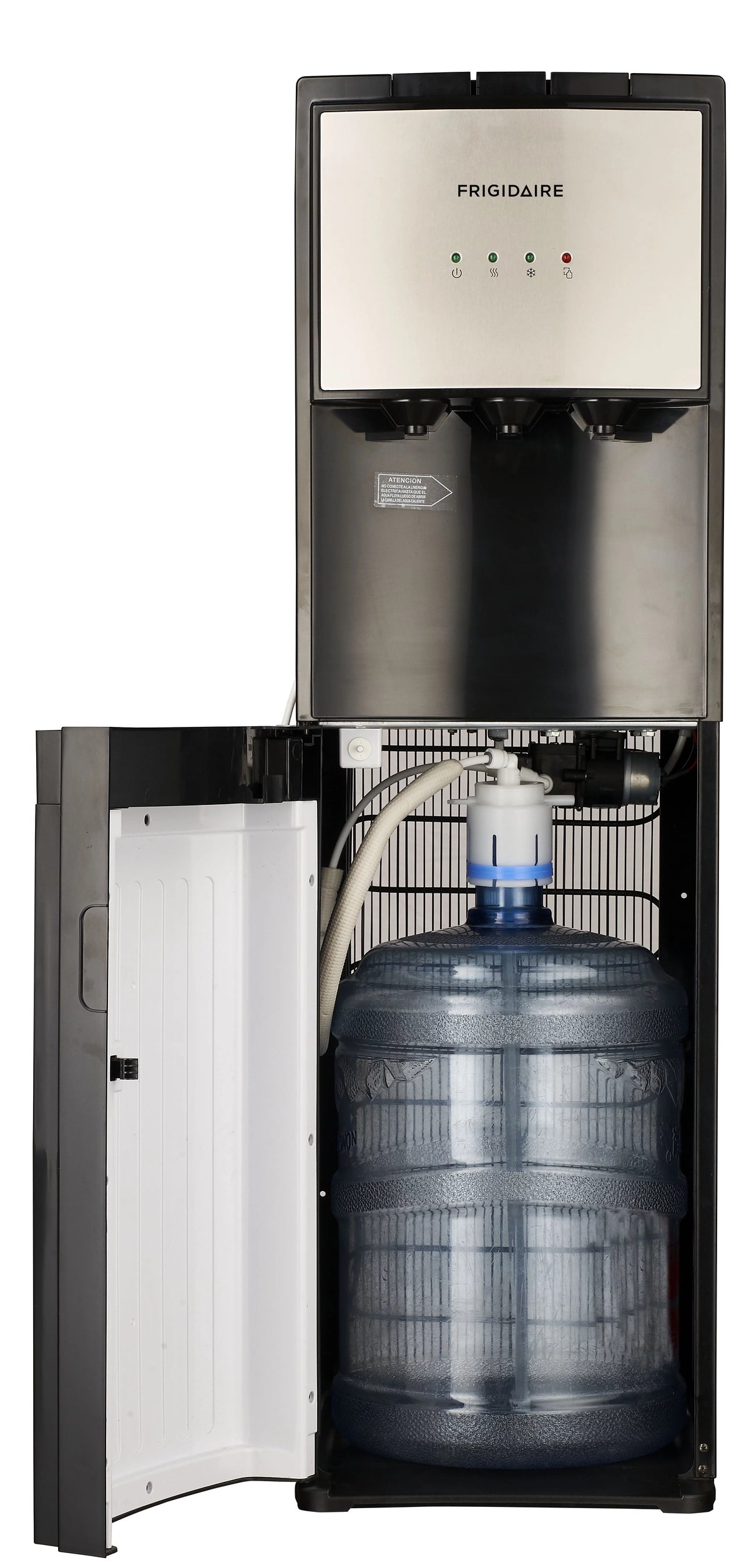 Frigidaire, 5 Gallon Bottom Loading Hot and Cold Water Dispenser EFWC505, Stainless Steel